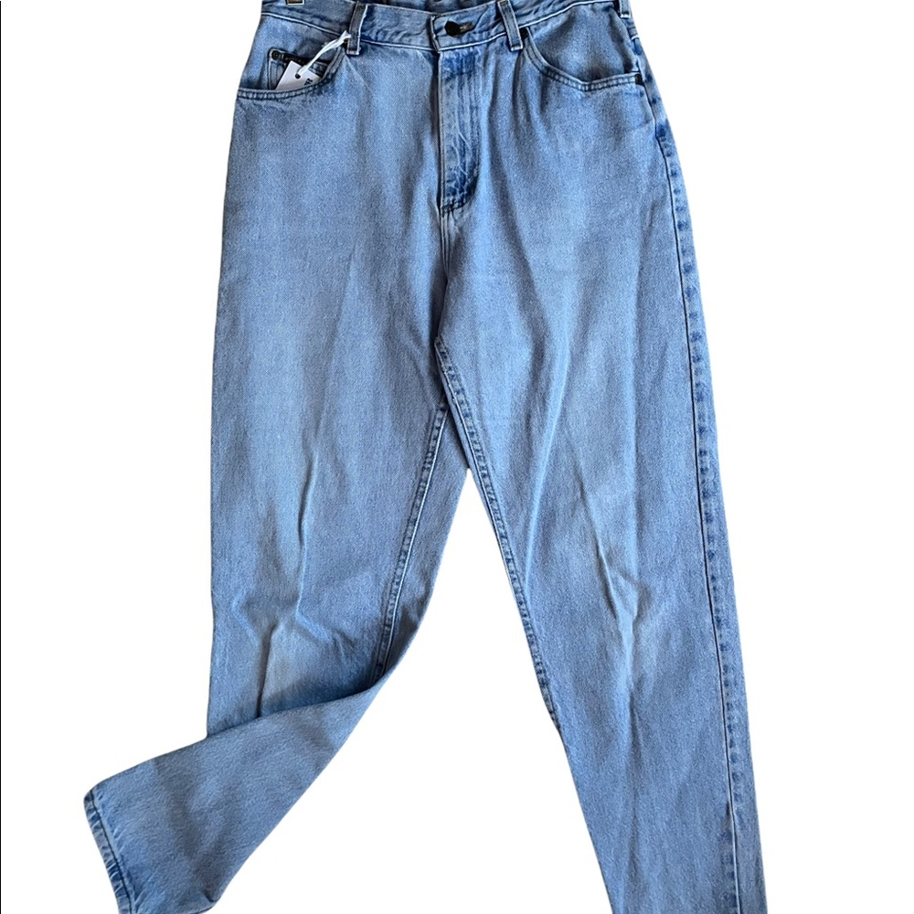 vintage rider high rise light wash jeans
